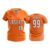 2909 FD WOMENS 2 BUTTON SCOOP NECK CL LASERS-ORANGE-2023-2