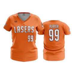 2909 FD Womens V-Neck LASERS-ORANGE-2023-2
