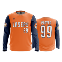 2909 FD Long Sleeve MENS LASERS-ORANGE-NAVYSLV