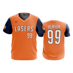 2909 FD Sport V-Neck MENS LASERS-ORANGE-NAVYSLV