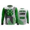 1258 FD Long Sleeve MENS FOUR-H-COW-CHEVRON-DOT