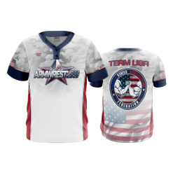 1973 FD MENS 2 BUTTON SCOOP NECK CL TEAM-USA-ARMWRESTLING-2