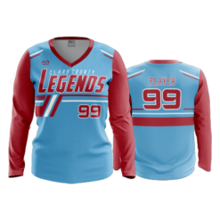 3481 FD Womens V-Neck Longsleeve CLARK-COUNTY-LEGENDS-1