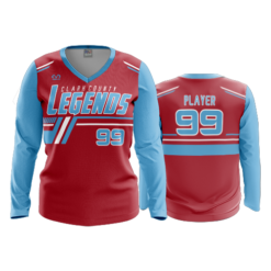 3481 FD Womens V-Neck Longsleeve CLARK-COUNTY-LEGENDS-2