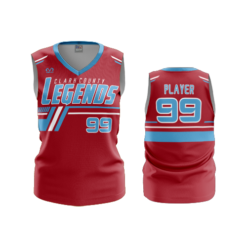 3481 FD Womens V-Neck Sleeveless CLARK-COUNTY-LEGENDS-2
