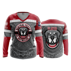 622 FD Womens V-Neck Longsleeve CENTRAL-TEXAS-ROTTWEILERS-1