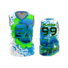 3469 FD Womens V-Neck Sleeveless BAD-ATTITUDE-2-FLO INK + $5
