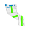 3469 CL WHITE CUSTOM BRAID MENS PANT BAD-ATTITUDE-2-FLO INK + $5