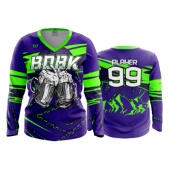 869 FD Womens V-Neck Longsleeve BDBK-1-FLO INK + $5