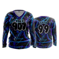 1484 FD Womens V-Neck Longsleeve POLY907-1