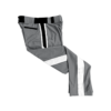 3475 CL CHARCOAL CUSTOM BRAID MENS PANT UNKNOWNS-2
