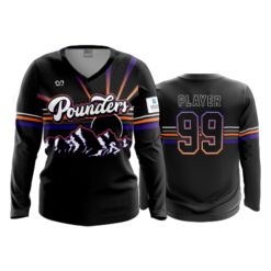 1310 FD Womens V-Neck Longsleeve POUNDERS-2022-1