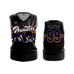 1310 FD Womens V-Neck Sleeveless POUNDERS-2022-1
