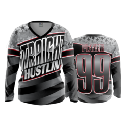 3478 FD Womens V-Neck Longsleeve STRAIGHT-HUSTLIN-1