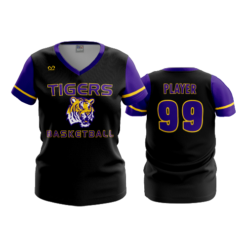 2550 FD Womens V-Neck MCCLAIN-TIGERS-BASKETBALL
