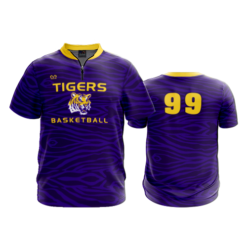 2550 FD Quarter Zip SS - Ribbed Collar - CL MCCLAIN-TIGERS-BASKETBALL