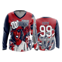 3482 FD Womens V-Neck Longsleeve PITCHIN-HEAT-WARRIORS-1