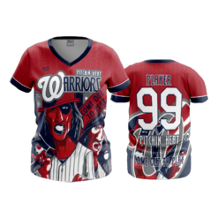 3482 FD Womens V-Neck PITCHIN-HEAT-WARRIORS-1