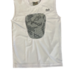 Athletic Padded Chest Compression Shirt White