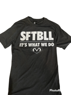 Softball I'ts What We Do T-Shirt Charcoal