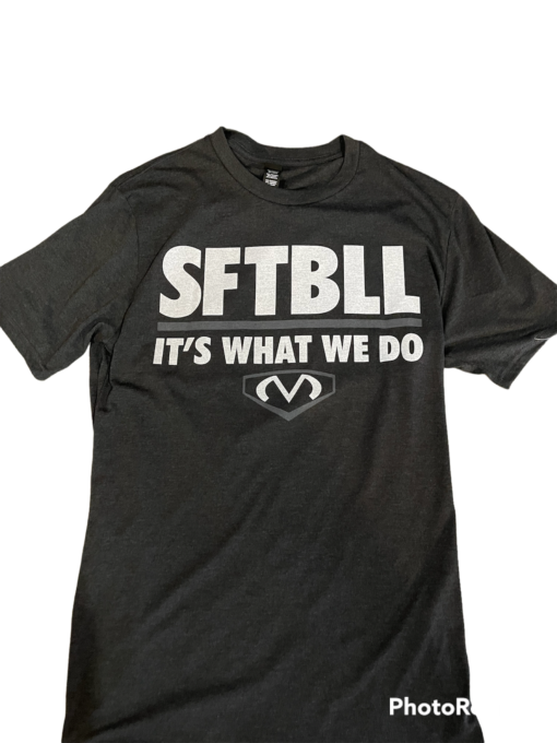 Softball I'ts What We Do T-Shirt Charcoal