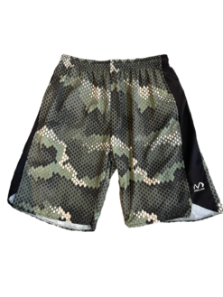 Men's Microfiber Shorts Green Snake Skin Camo
