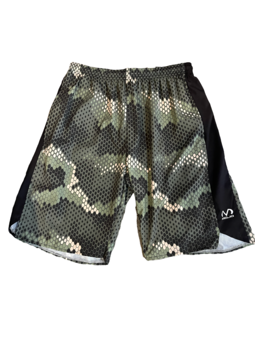 Men's Microfiber Shorts Green Snake Skin Camo