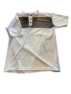 3 Button Polo Shirt White Stars