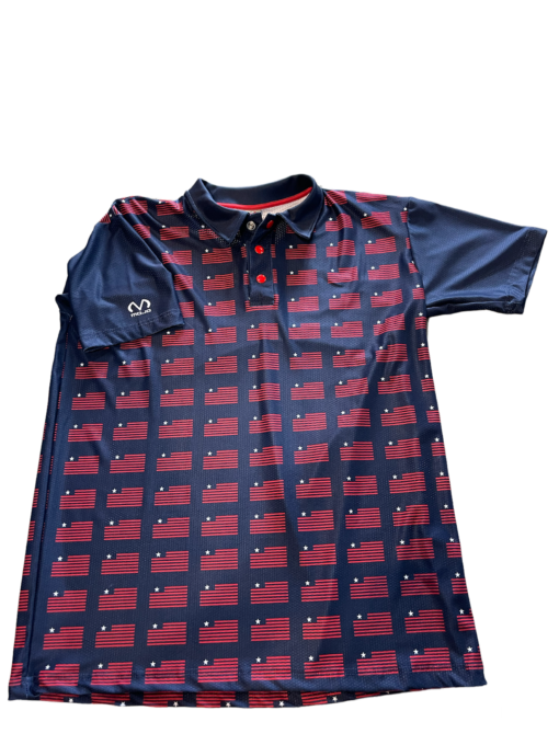 3 Button Polo Shirt Flag