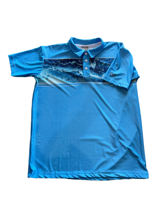 3 Button Polo Shirt Light Blue