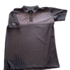 3 Button Polo Shirt Black/Grey/Stars