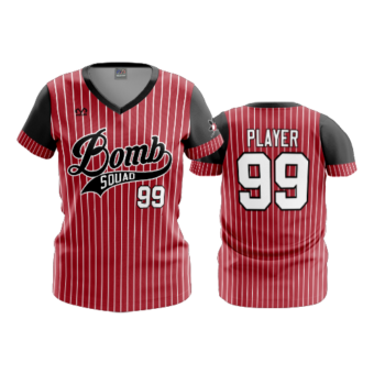 3486 FD Womens V-Neck BUCKEYE-BOMB-SQUAD-1