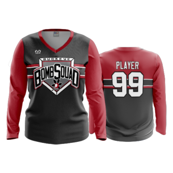 3486 FD Womens V-Neck Longsleeve BUCKEYE-BOMB-SQUAD-3