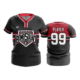 3486 FD WOMENS 2 BUTTON SCOOP NECK CL BUCKEYE-BOMB-SQUAD-3