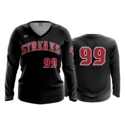 3487 FD Womens V-Neck Longsleeve PIKETON-BASEBALL-2022-1