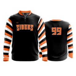 3257 FD Quarter Zip LS - Ribbed Collar - CL SIDERS-BASKETBALL