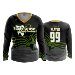 2500 FD Womens V-Neck Longsleeve EAGLE-GROVE-DENTISTRY-1