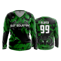 3484 FD Womens V-Neck Longsleeve BAT-COUNTRY-1