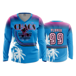 1374 FD Womens V-Neck Longsleeve CHAOS-1