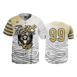 3506 FD ProTek Mens Full Button Down - CL TIGERS-SOCCER-2