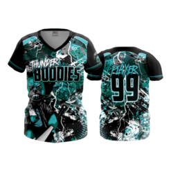 2283 FD Womens V-Neck THUNDER-BUDDIES-1