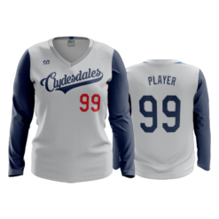3360 FD Womens V-Neck Longsleeve CLYDESDALES-1