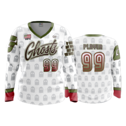 3510 FD Womens V-Neck Longsleeve GHOSTS-2