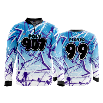 1484 FD Quarter Zip Batting Jacket LS POLY907