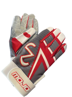 MOJO Batting Gloves Red/White/Charcoal