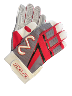 MOJO Batting Gloves Charcoal/Red/Black