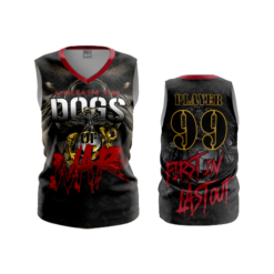 3493 FD Womens V-Neck Sleeveless POPSLO-DOGS-OF-WAR