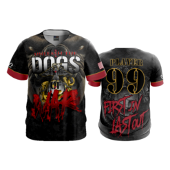 3493 FD ProTek Mens Full Button Down - CL POPSLO-DOGS-OF-WAR