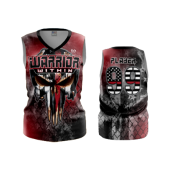 3494 FD Womens V-Neck Sleeveless POPSLO-RED-WARRIORS