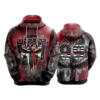 3494 FD Hoody POPSLO-RED-WARRIORS